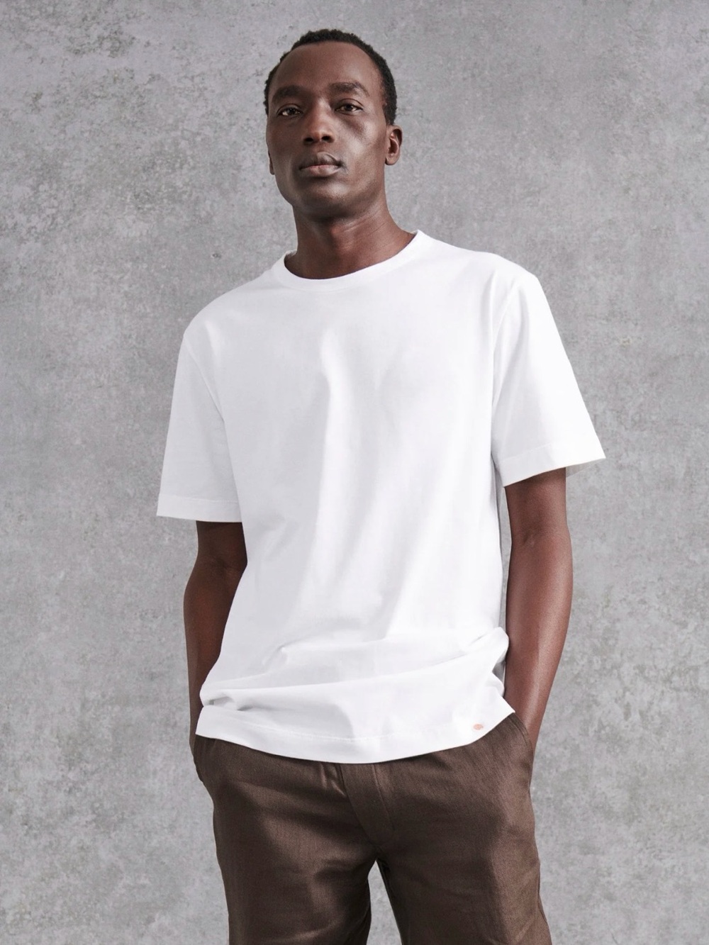 Private White The Private Tee Men's White Short Sleeve Crewneck Tee